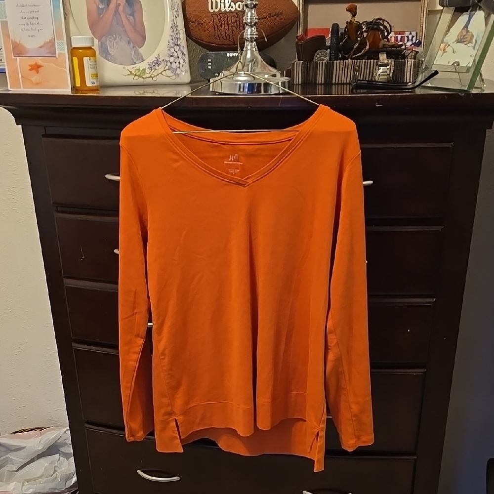 J. Jill Pima Cotton V-neck Top